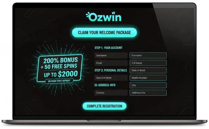 Ozwin Casino Signup